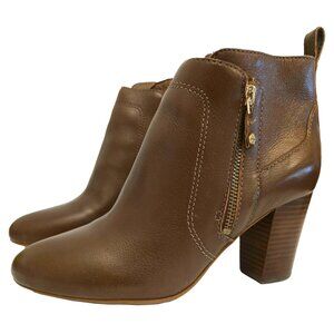 Antonio Melani Harlen Leather Ankle Boots Brown